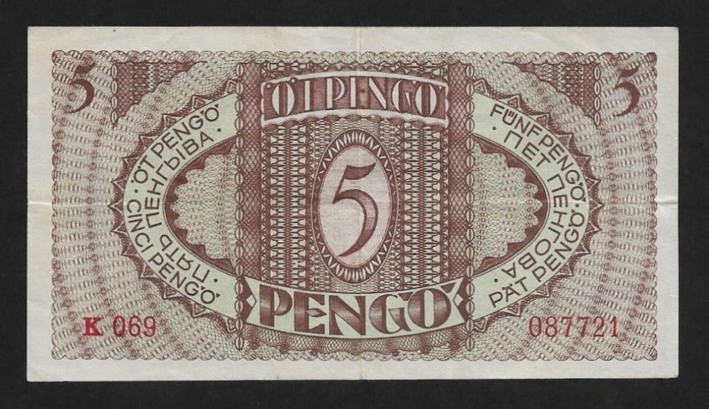 5 pengo 1938